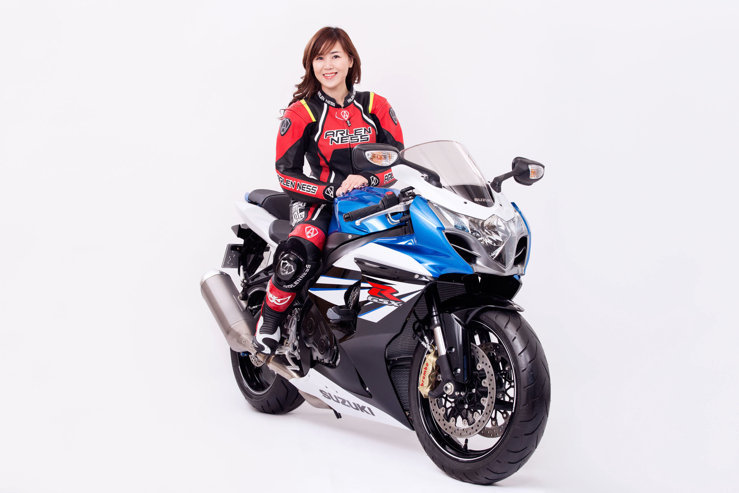 下島由美さん and her Suzuki GSX-R